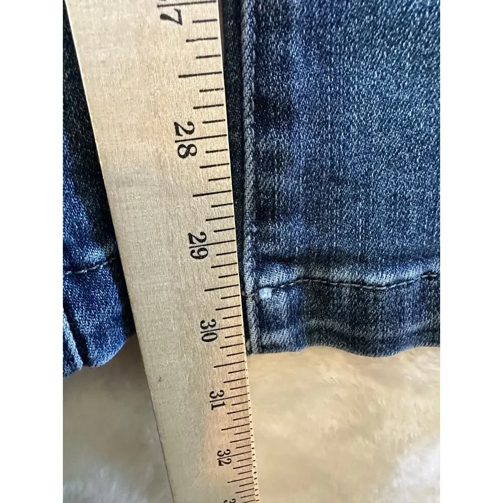 Judy Blue Slim Boot Denim Jeans 3 or 26 Stretch Slit Legs